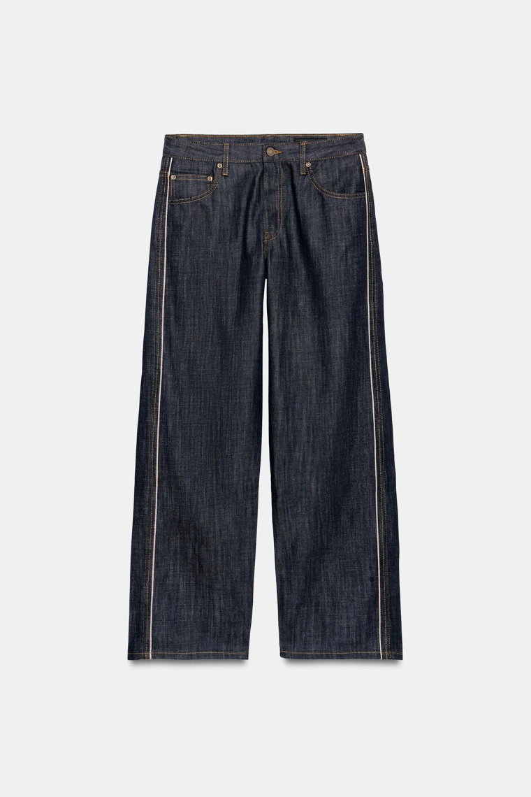 Джинсы средней посадки Zara «ZW» selvedge