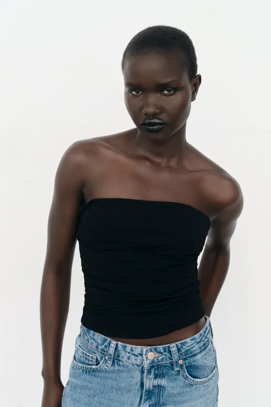 КОМБИНЕЗОН С ОТКРЫТЫМИ ПЛЕЧАМИ