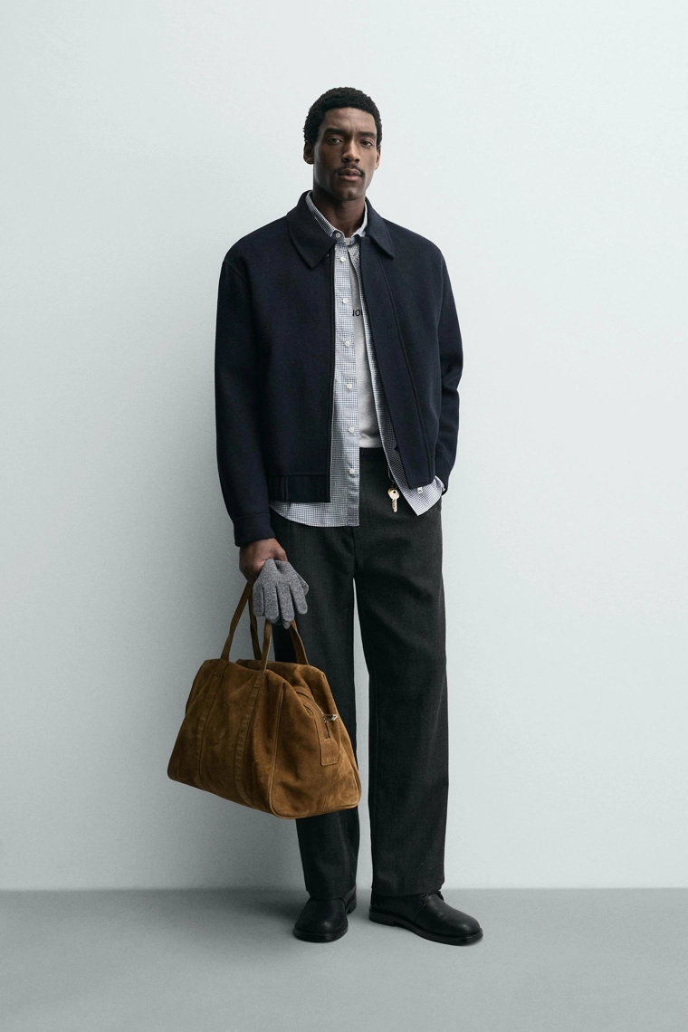 Укороченная рубашка из шерстяной смеси