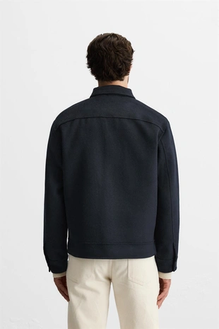 Куртка-рубашка из смесовой шерсти- Заказать в России