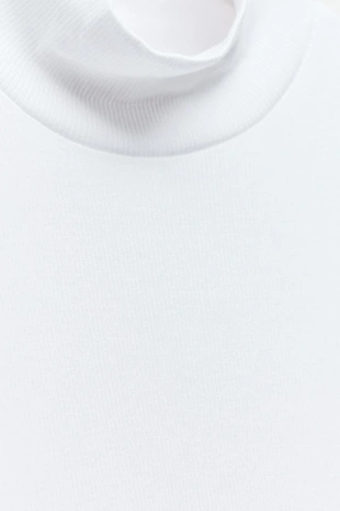 Топ в рубчик с воротником-стойкой- Заказать в России