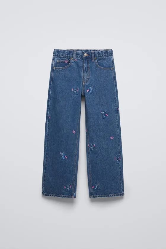 ДЖИНСЫ  С ПРИНТОМ Лило и Стич © Disney