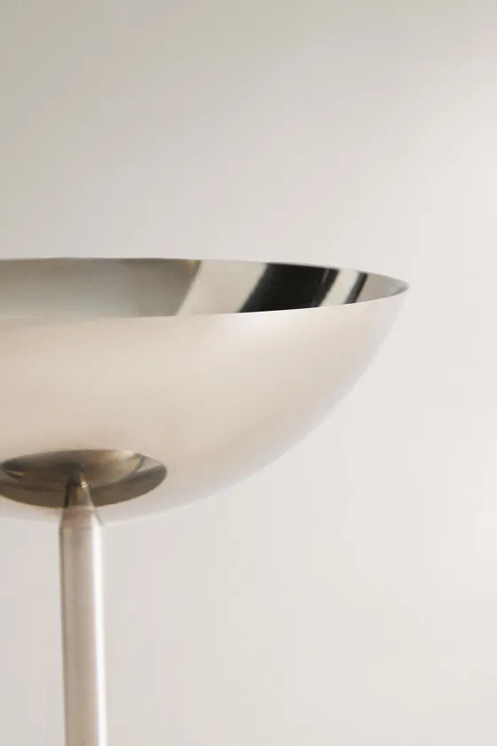 Shiny metal wine glass