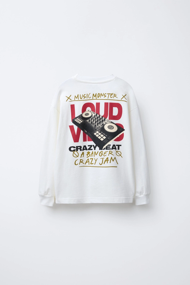 Футболка с принтом музыки