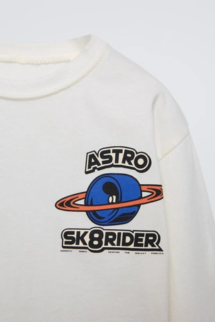 Футболка с принтом «скейт»- Заказать в России