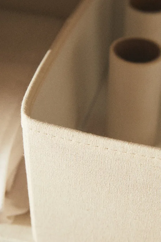 Foldable cotton storage box