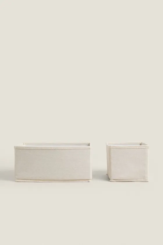 Foldable cotton storage box