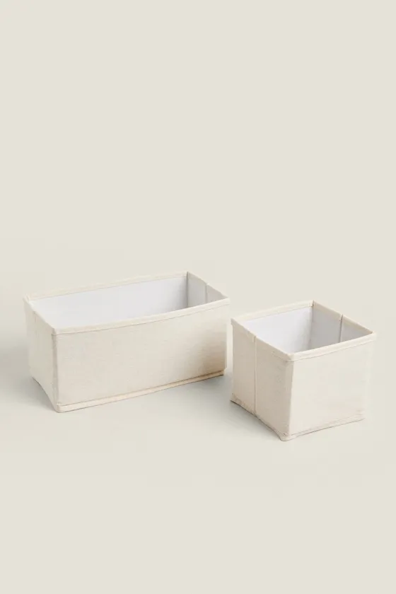 Foldable cotton storage box