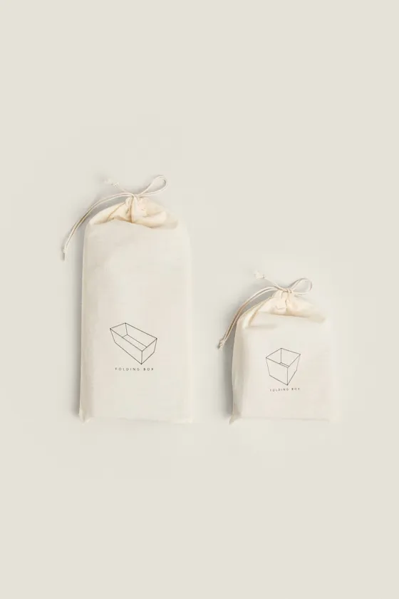Foldable cotton storage box