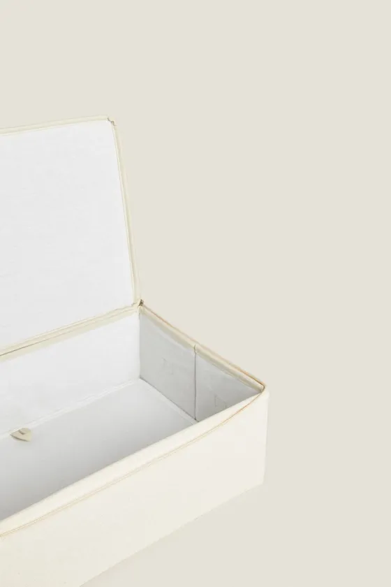 Foldable storage box with lid