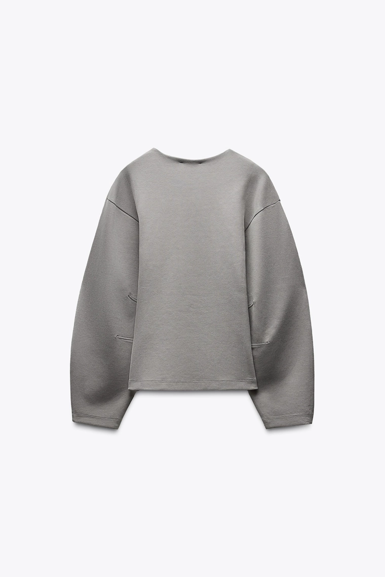 Свитшот из интерлока силуэта fitted