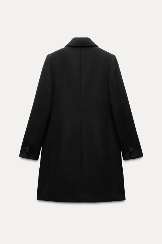 Шерстяное пальто zara