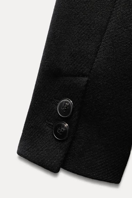 Шерстяное пальто zara