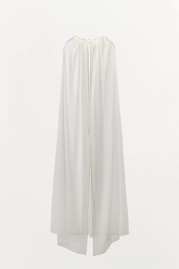 Асимметричная длинная накидка