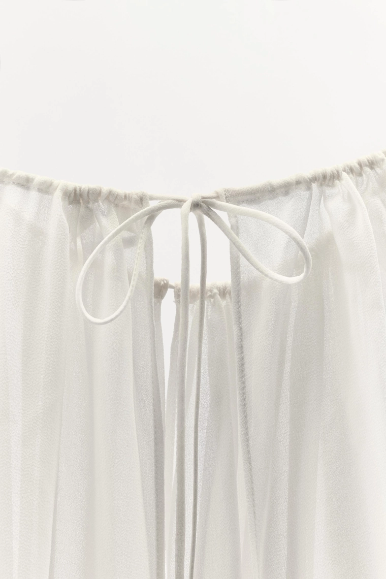 Асимметричная длинная накидка