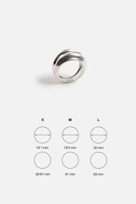 Кольцо metal ring x nanushka