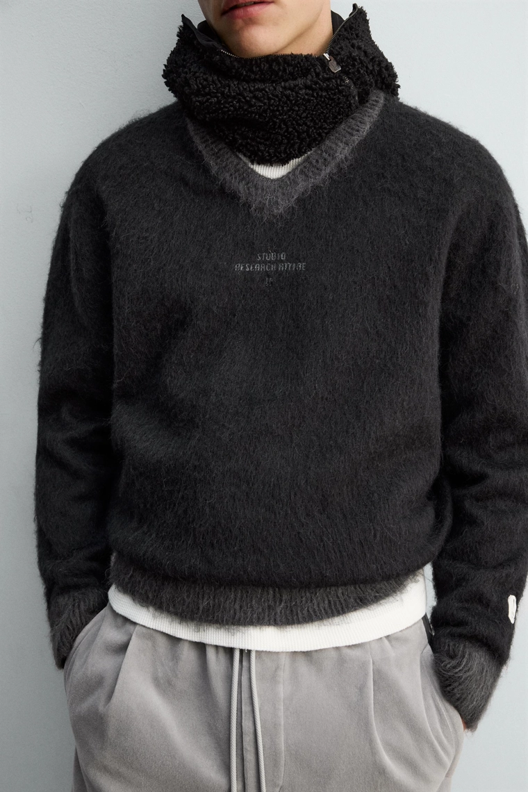 Джемпер с контрастной текстурой x sr_a