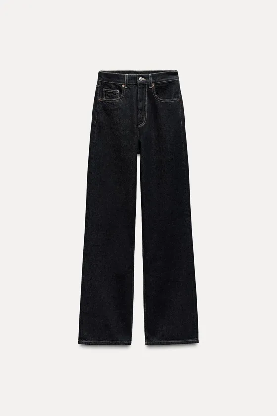 ДЖИНСЫ TRF WIDE LEG FULL LENGTH С ВЫСОКОЙ ПОСАДКОЙ