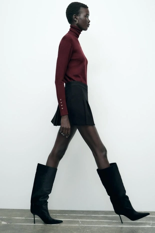 Юбка-шорты с плиссировкой- Заказать в России