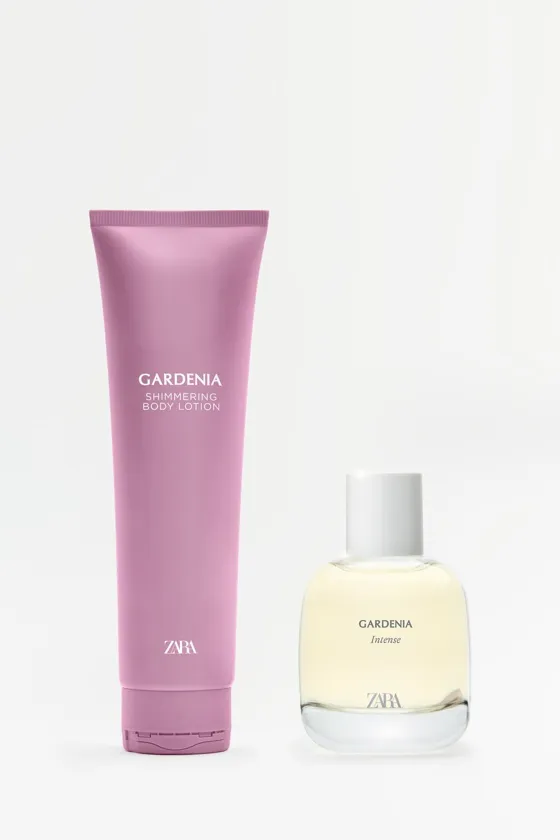 Gardenia intense christmas edp 90 ml (3.0 fl. oz) + glitter cream 150ml (5.0 fl. oz).