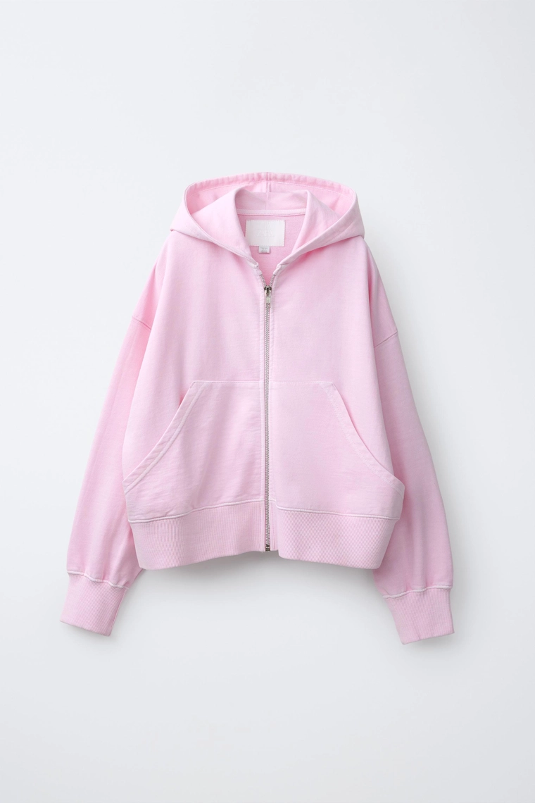 Плюшевая толстовка с молнией