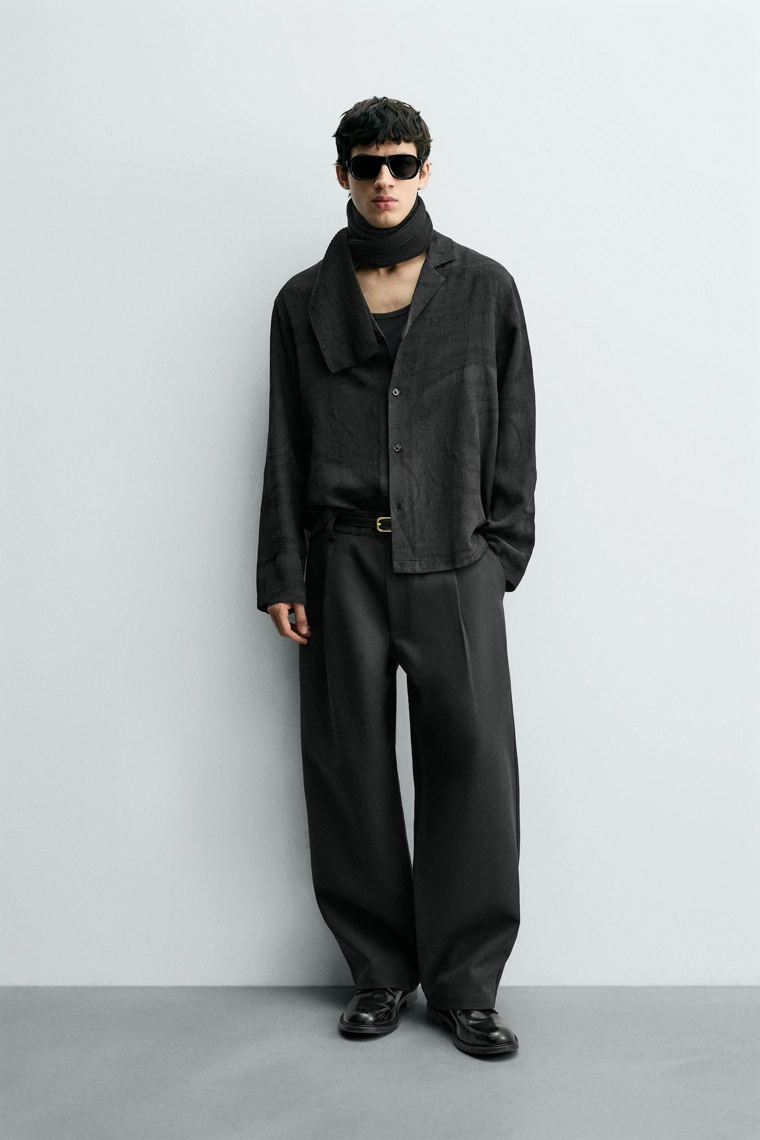 Рубашка с джаккардовым узором