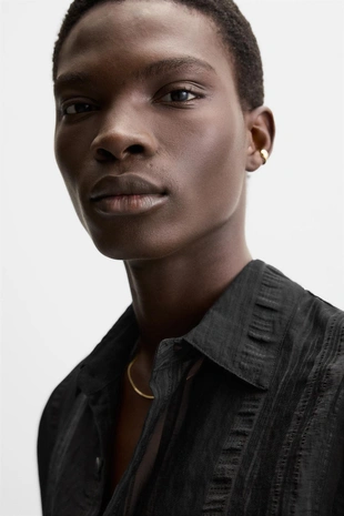 Блуза JACQUARD из полупрозрачной ткани- Заказать в России